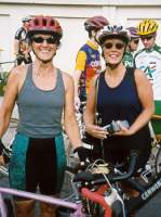 Fran Watts and new riding companion Darlene Cooke