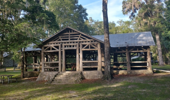 Main pavilion at O'Leno State Park